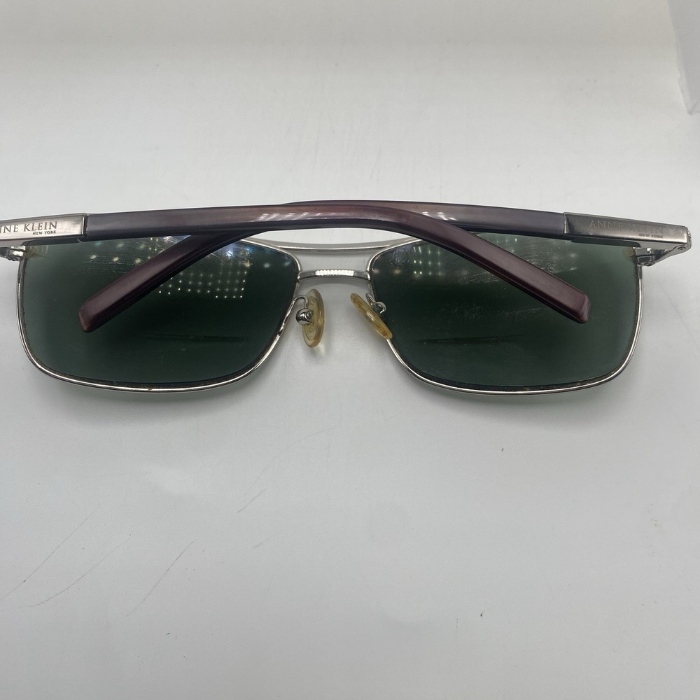 Anne Klein Sunglasses Women FRAME ONLY AK4124 58-16-130 Silver Brown 691 - Picture 6 of 16